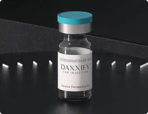 Long-lasting frown line treatment